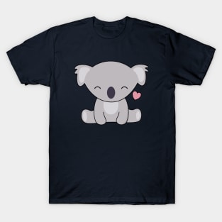 Kawaii Cute Koala With Heart T-Shirt